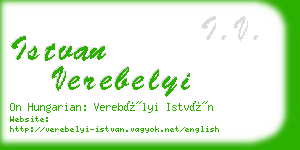 istvan verebelyi business card